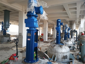 反應(yīng)釜攪拌裝置現(xiàn)場(chǎng)